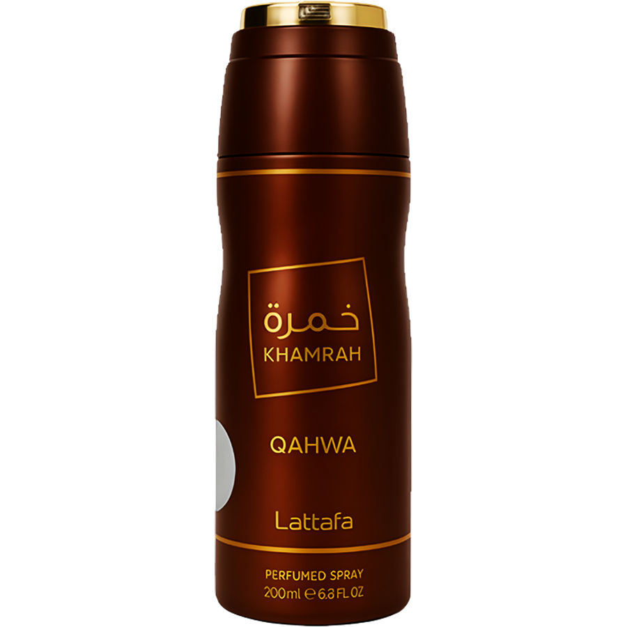 اسپری بدن خمره قهوه از برند لطافه (LATTAFA KHAMRAH QAHWA Body Spray 200ml) اسپری خمره قهوه